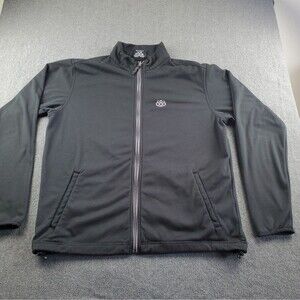 686 Jacket Sweatshirt Full Zip Fleece Black Men's Size Large